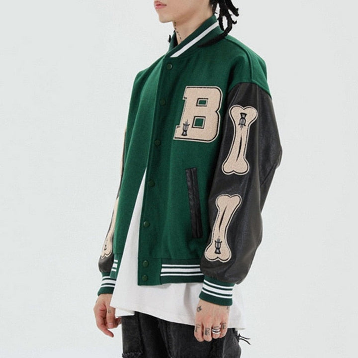 Beatriz | Varsity Jacket Mulher Bomber com Bordados