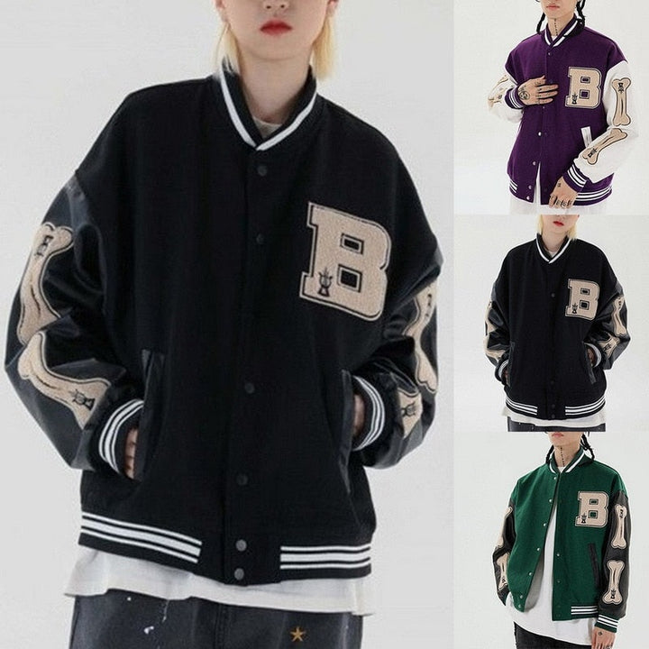 Beatriz | Varsity Jacket Mulher Bomber com Bordados