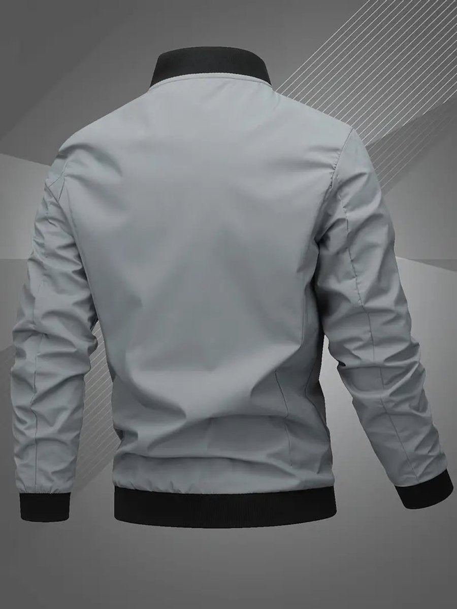Bernardo | Bomber Homem Poliéster Gola Baseball Fecho Zip