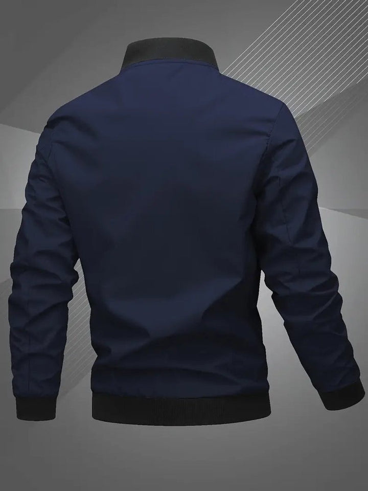 Bernardo | Bomber Homem Poliéster Gola Baseball Fecho Zip