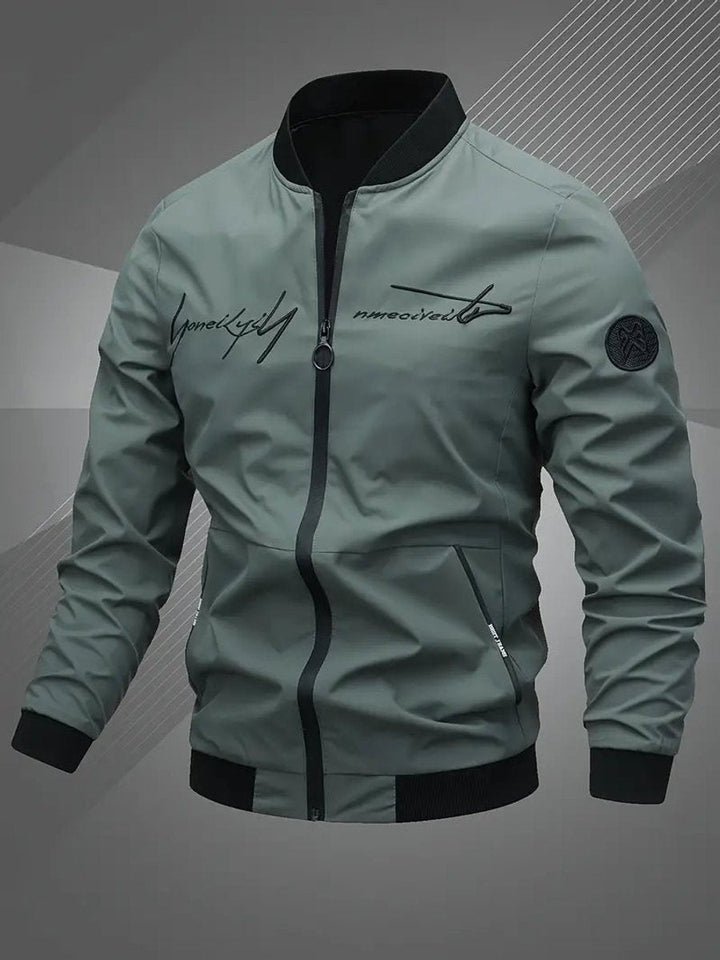Bernardo | Bomber Homem Poliéster Gola Baseball Fecho Zip
