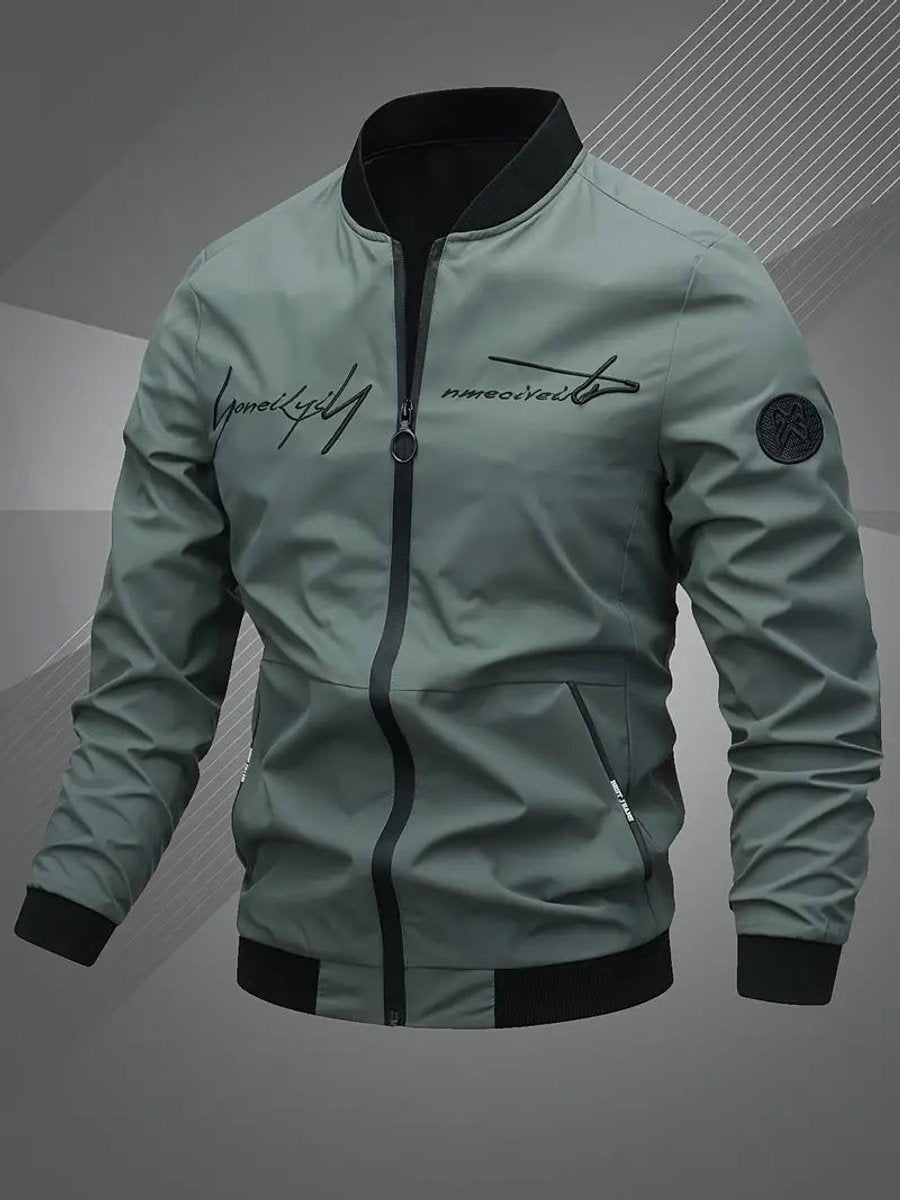 Bernardo | Bomber Homem Poliéster Gola Baseball Fecho Zip