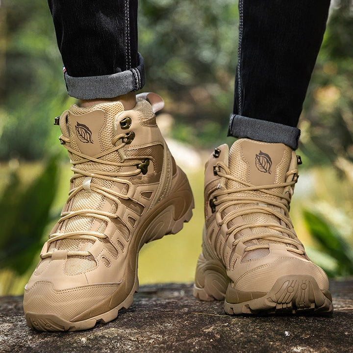 Bernardo | Botas de Caminhada Táticas Impermeáveis Homem Cano Médio
