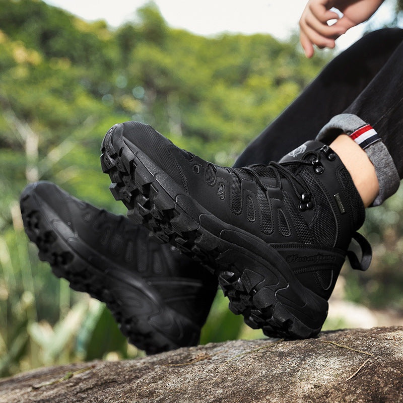 Bernardo | Botas de Caminhada Táticas Impermeáveis Homem Cano Médio