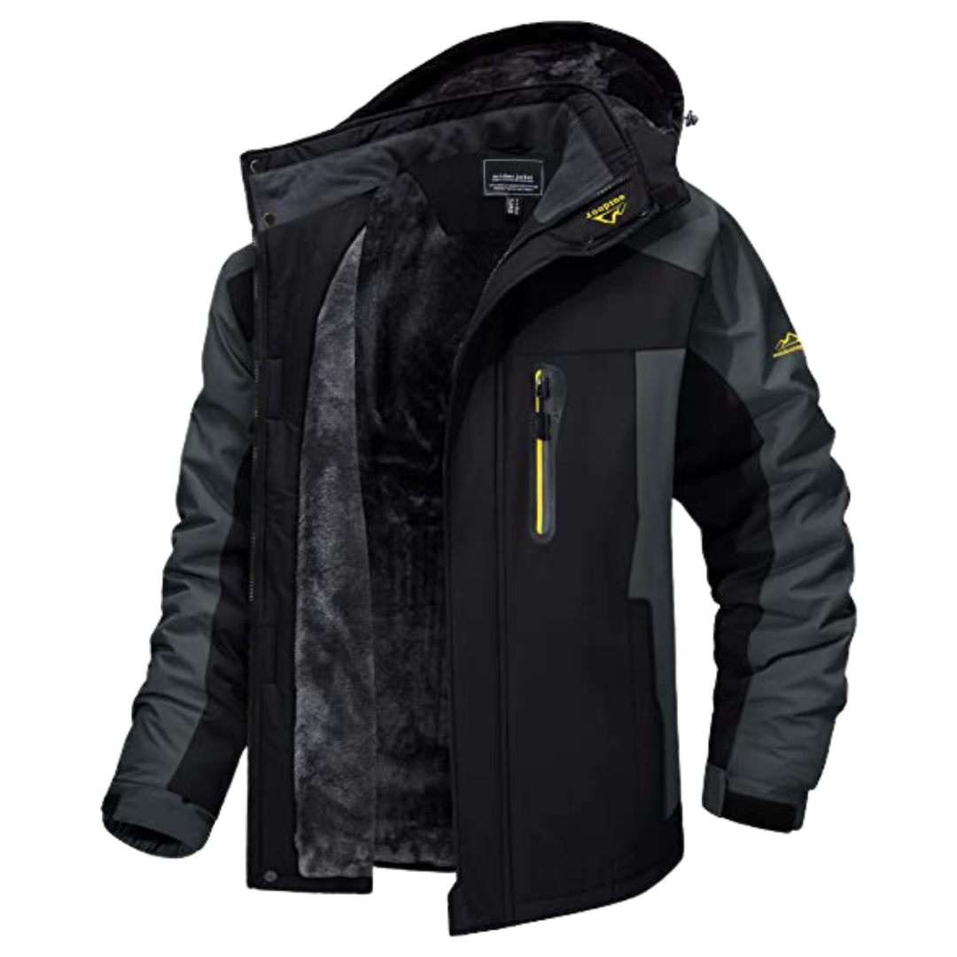 Bernardo | Casaco Softshell Homem Forrado Polar com Capuz