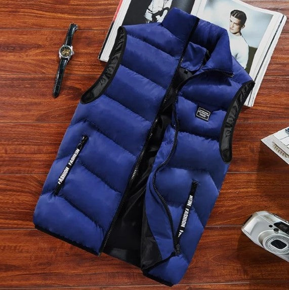 Bernardo | Colete Acolchoado Puffer Homem Gola Alta com Bolsos