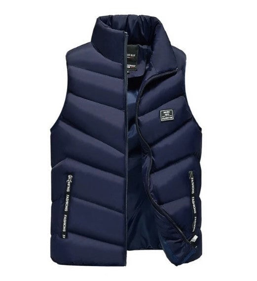 Bernardo | Colete Acolchoado Puffer Homem Gola Alta com Bolsos