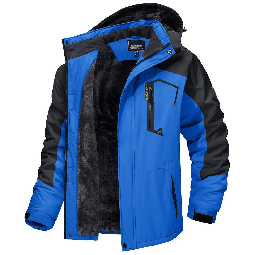 Bernardo | Parka Homem Impermeável Forrada Fleece com Capuz