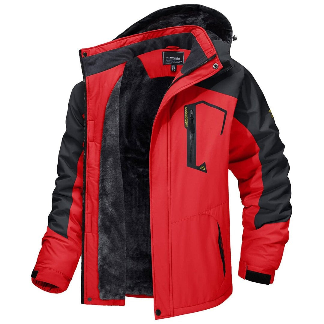 Bernardo | Parka Homem Impermeável Forrada Fleece com Capuz