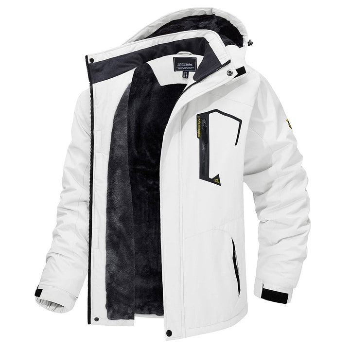 Bernardo | Parka Homem Impermeável Forrada Fleece com Capuz
