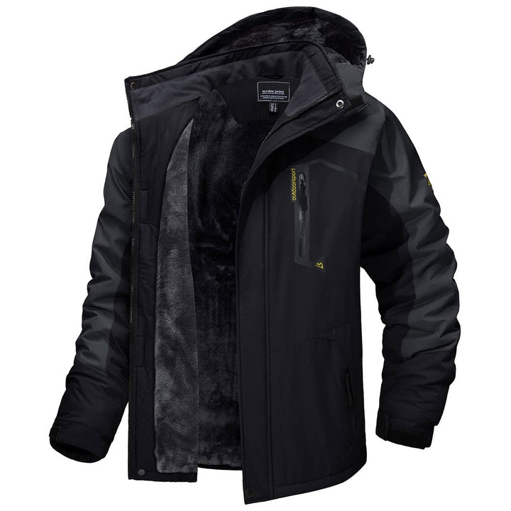 Bernardo | Parka Homem Impermeável Forrada Fleece com Capuz
