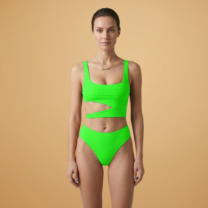 Laura | Bikini Conjunto Recortes Mulher Estampado
