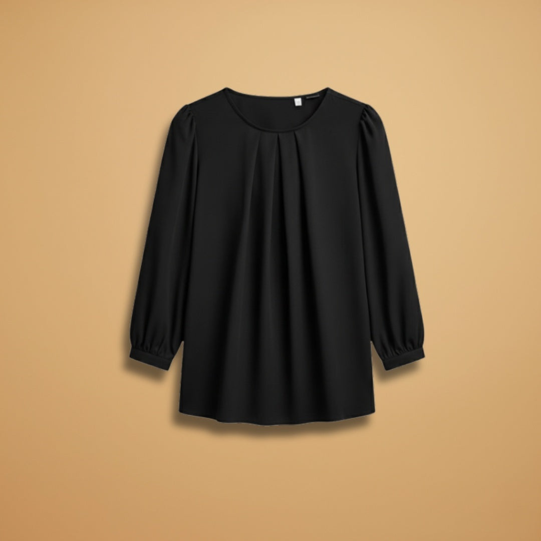 Joana | Blusa Mangas Bufantes Mulher Pregas