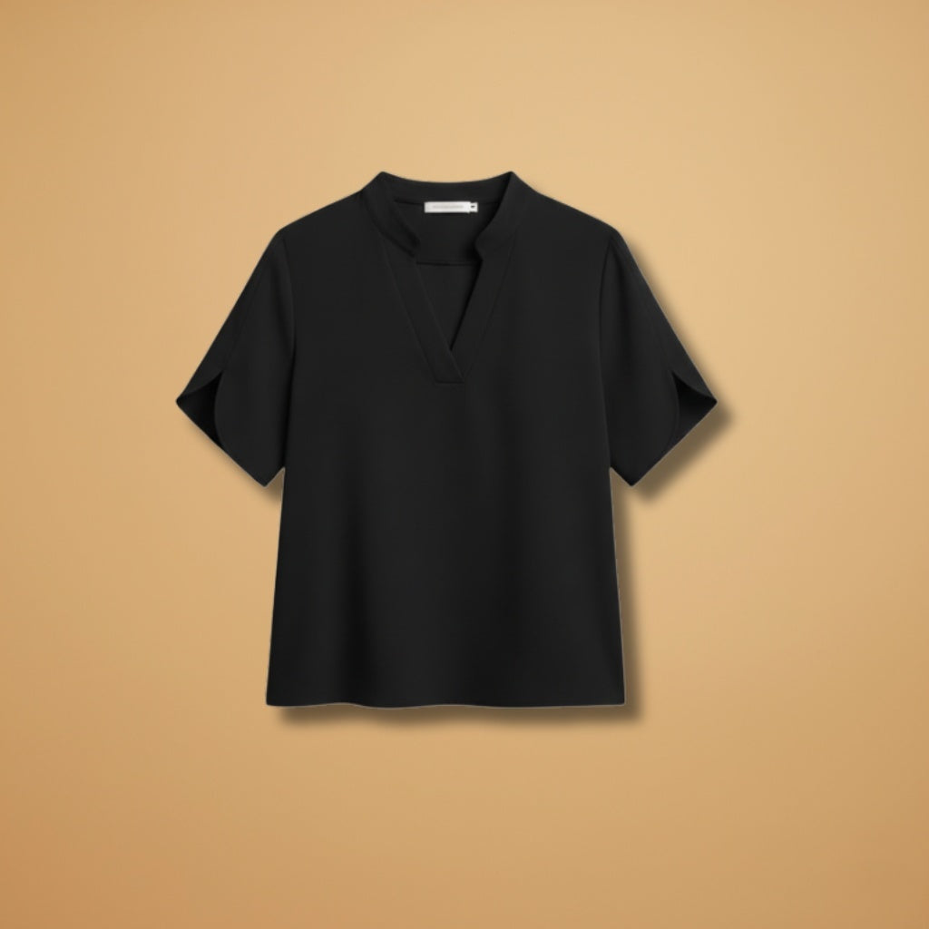 Vanessa | Blusa Polo Manga Curta Mulher Leve