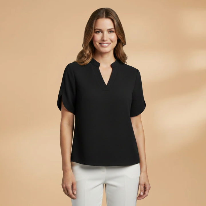 Blusa Polo Manga Curta Mulher Leve