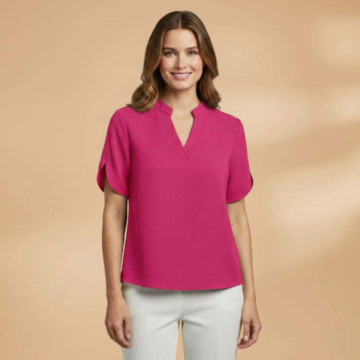 Blusa Polo Manga Curta Mulher Leve