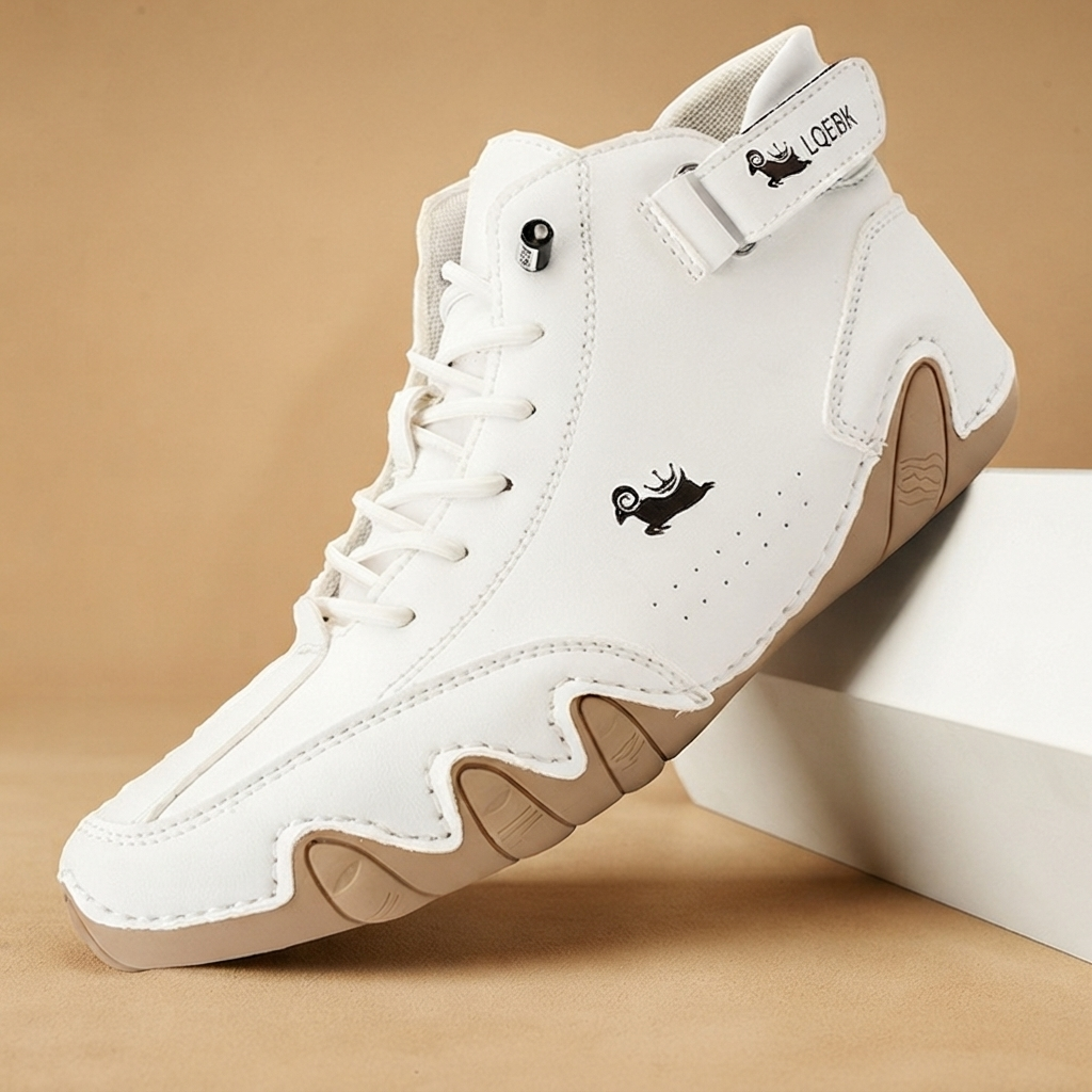Botins de Couro Homem Atacadores Cano Baixo