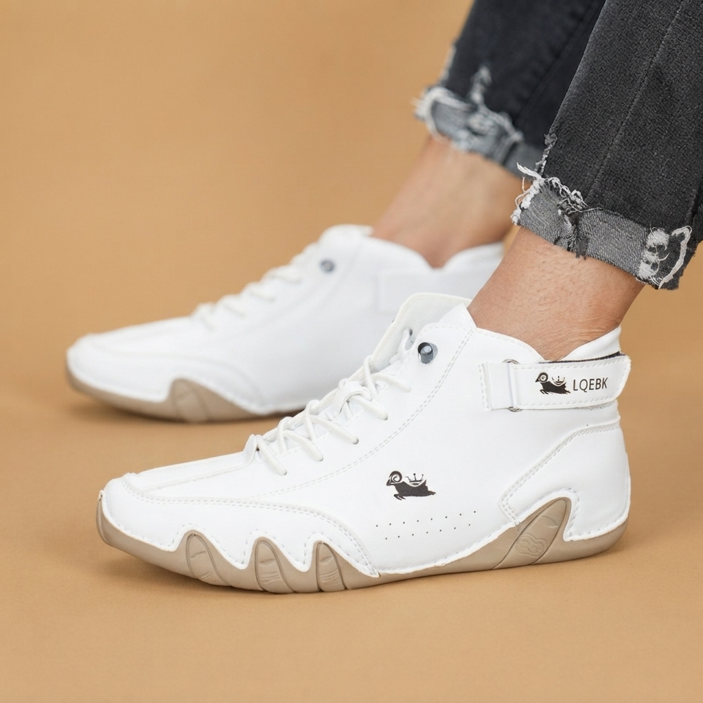 Botins de Couro Homem Atacadores Cano Baixo