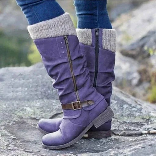 Bruna | Botas Chelsea Mulher Cano Médio com Fivela e Fecho Lateral
