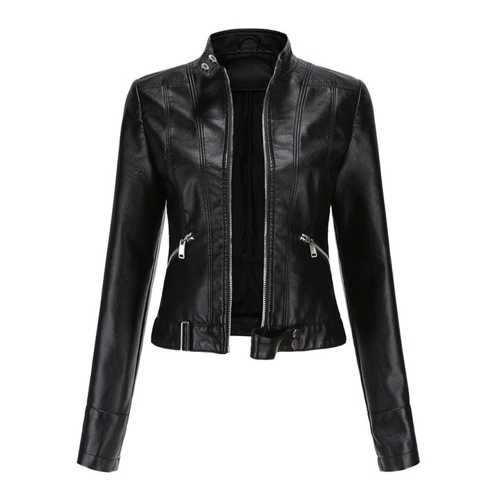 Bruna | Casaco Polipele Mulher Biker Curto Fecho Zip