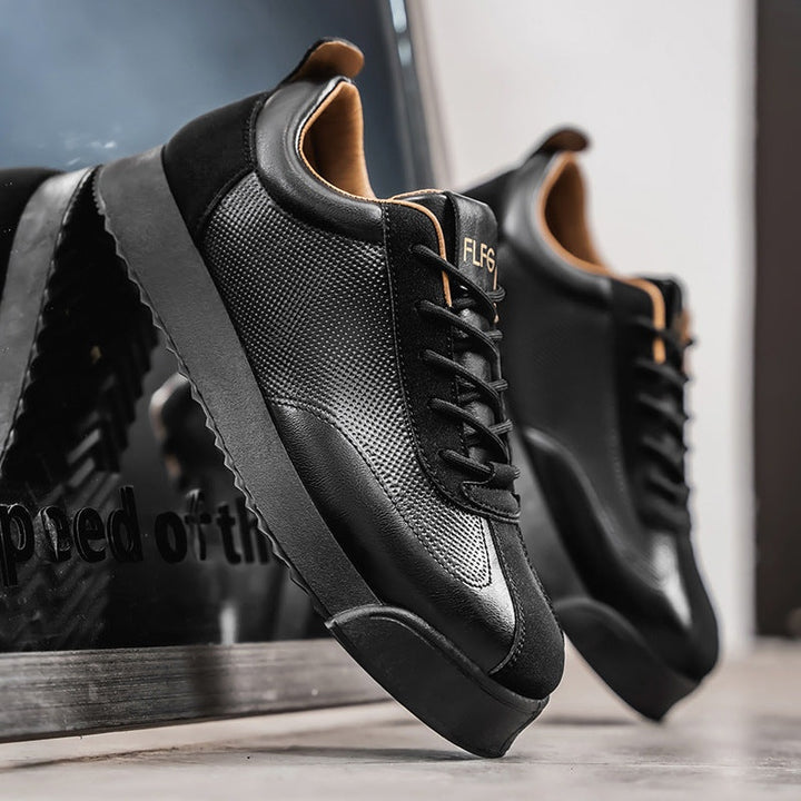 Bruno | Sapatilhas de Couro Homem Sneakers Sola Plana