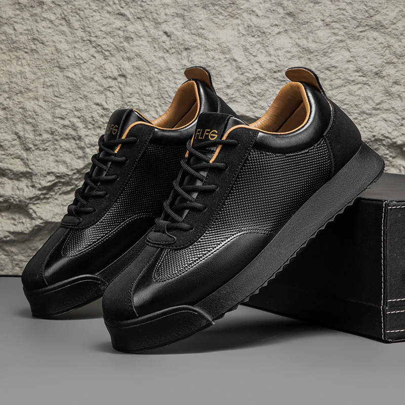 Bruno | Sapatilhas de Couro Homem Sneakers Sola Plana