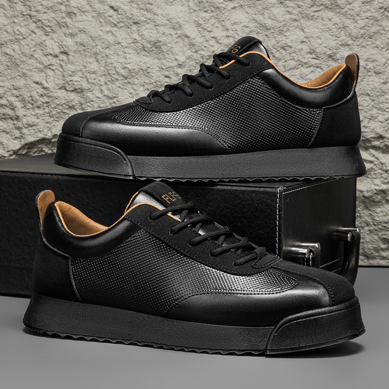 Bruno | Sapatilhas de Couro Homem Sneakers Sola Plana