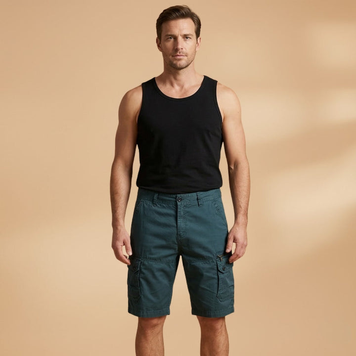 Tomás | Calças Cargo Curtas Homem Múltiplos Bolsos