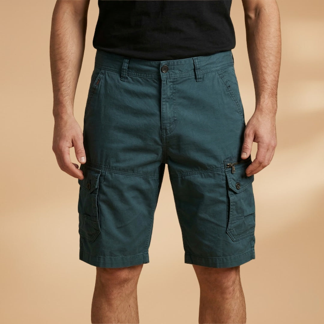 Tomás | Calças Cargo Curtas Homem Múltiplos Bolsos