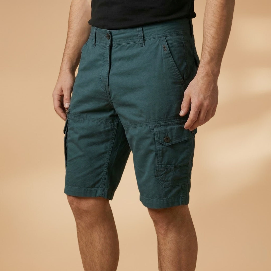 Tomás | Calças Cargo Curtas Homem Múltiplos Bolsos