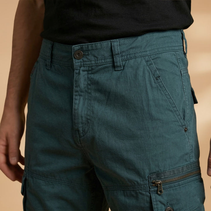 Tomás | Calças Cargo Curtas Homem Múltiplos Bolsos