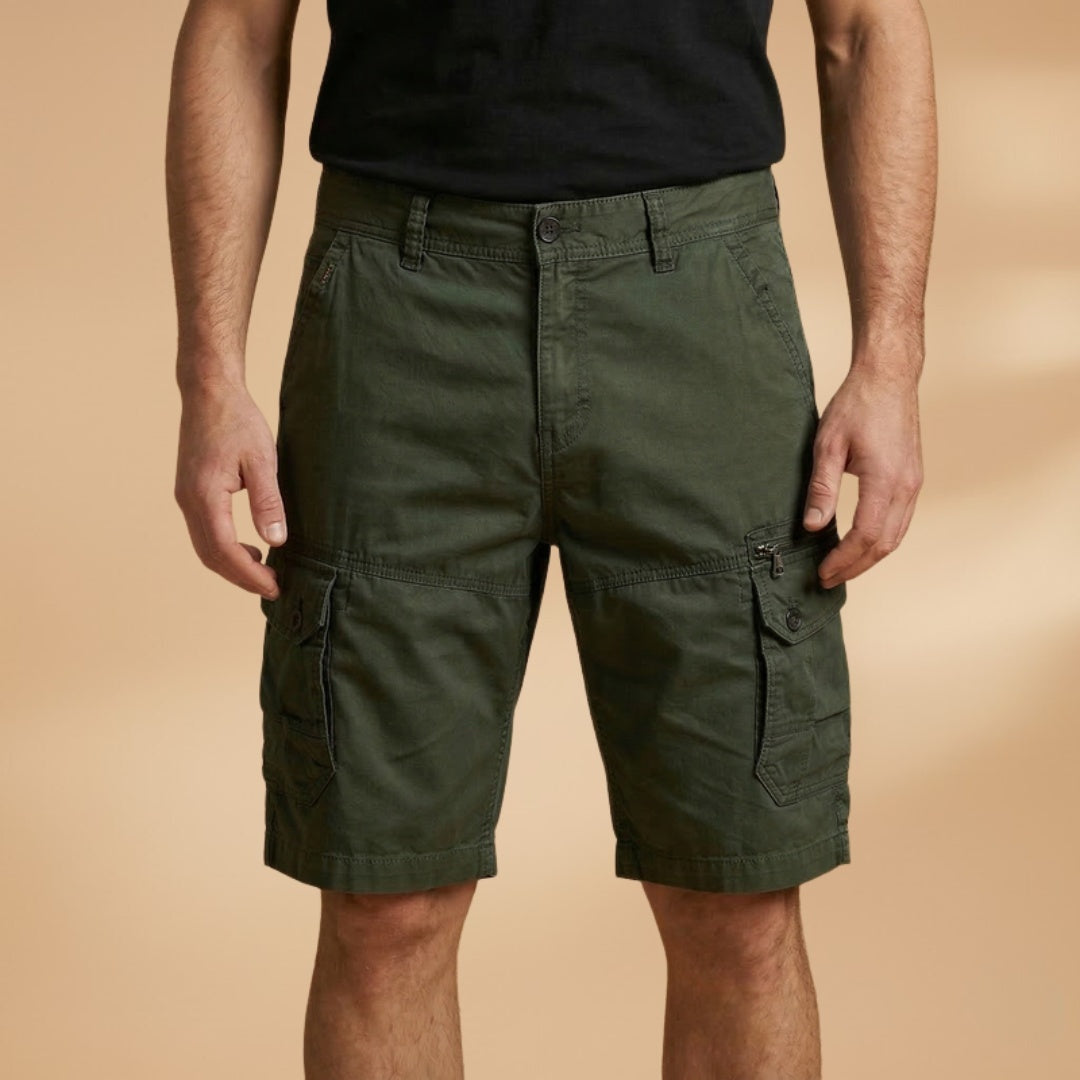 Tomás | Calças Cargo Curtas Homem Múltiplos Bolsos