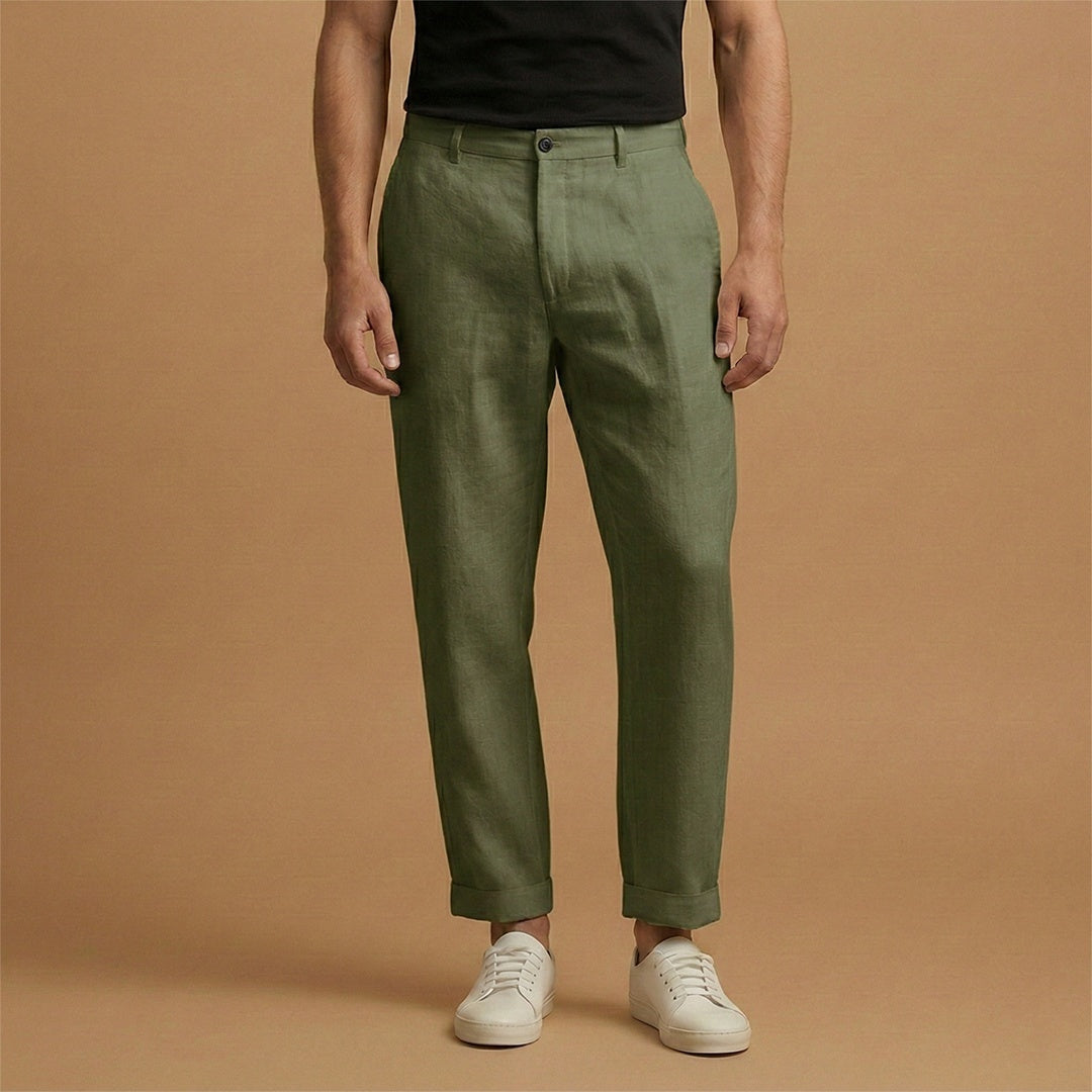 Francisco | Calças de Linho Chino Homem Corte Regular