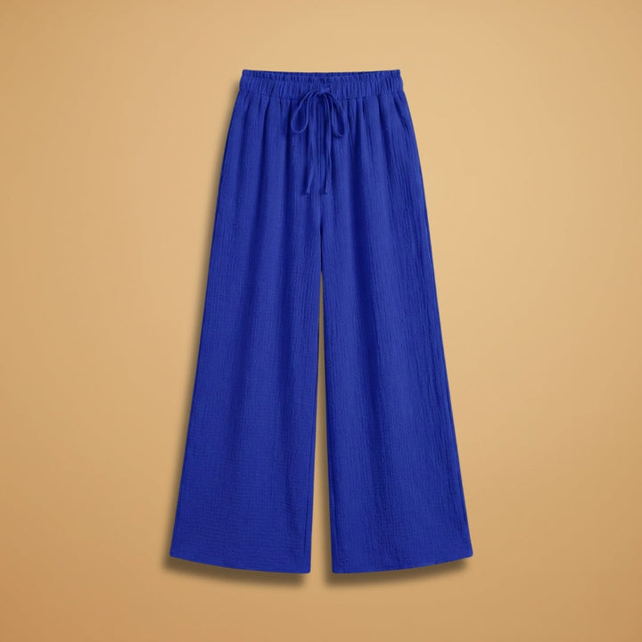 Margarida | Calças Wide Leg Cintura Elástica Mulher