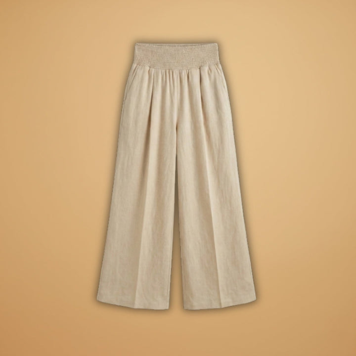 Joana | Calças Wide Leg Mulher Cintura Elástica