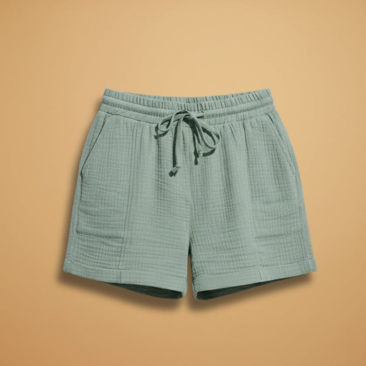 Cristina | Calções Cintura Elástica Mulher com Bolsos