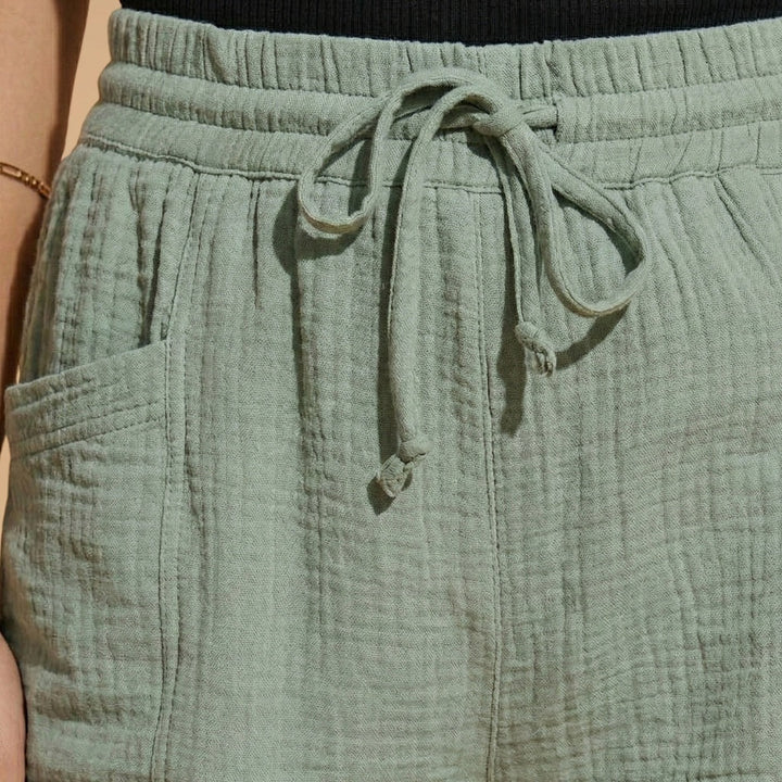 Cristina | Calções Cintura Elástica Mulher com Bolsos