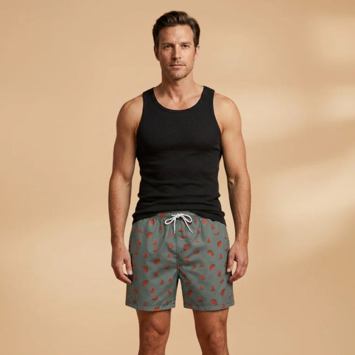 João | Calções de Banho Estampados Homem Cordão