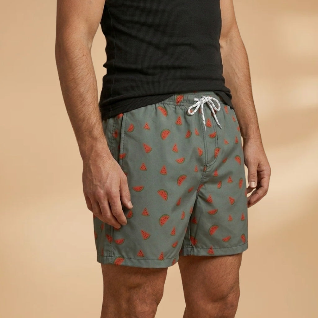 João | Calções de Banho Estampados Homem Cordão