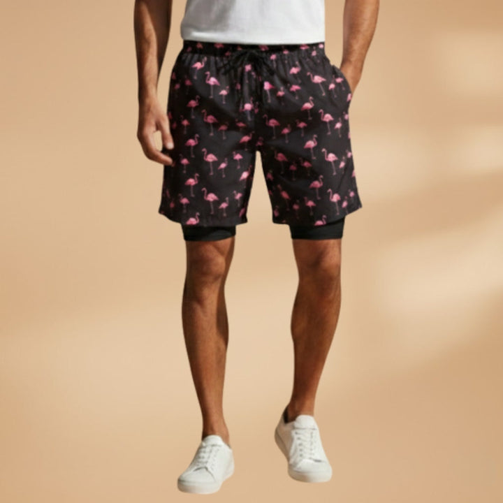 Rodrigo | Calções de Banho Estampados Homem Cordão Ajustável