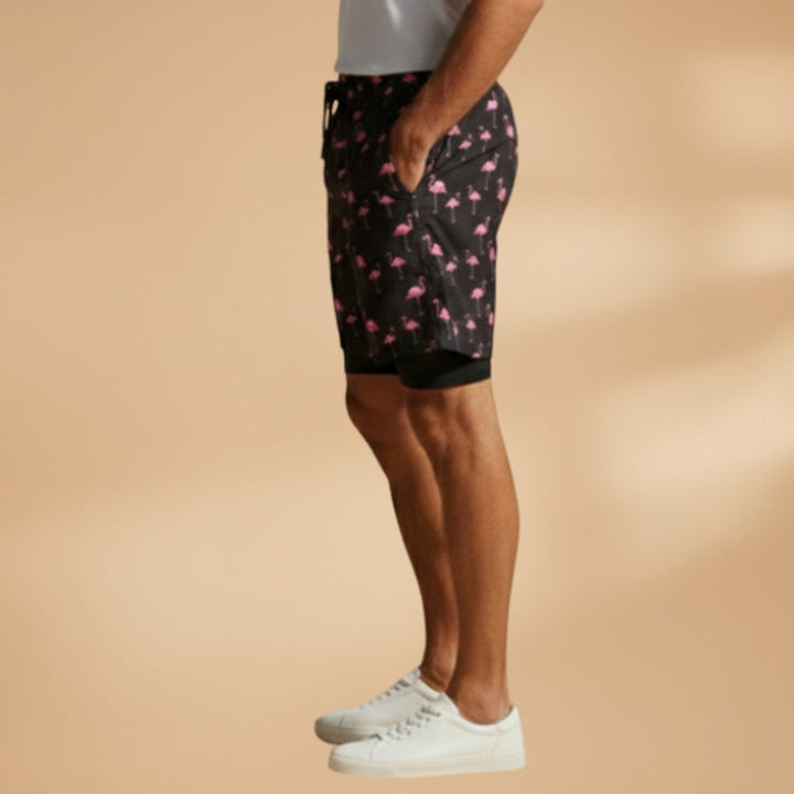 Rodrigo | Calções de Banho Estampados Homem Cordão Ajustável