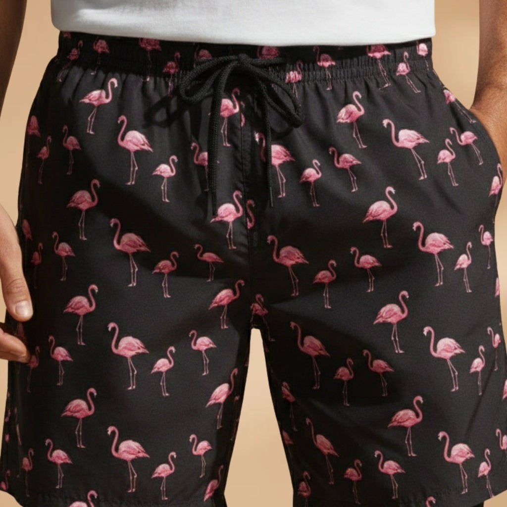 Rodrigo | Calções de Banho Estampados Homem Cordão Ajustável