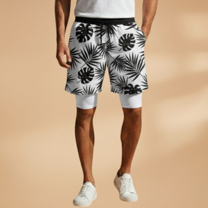 Rodrigo | Calções de Banho Estampados Homem Cordão Ajustável