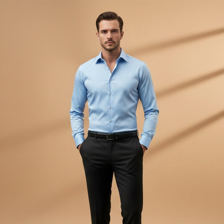 Duarte | Camisa Clássica Homem Manga Comprida Slim Fit
