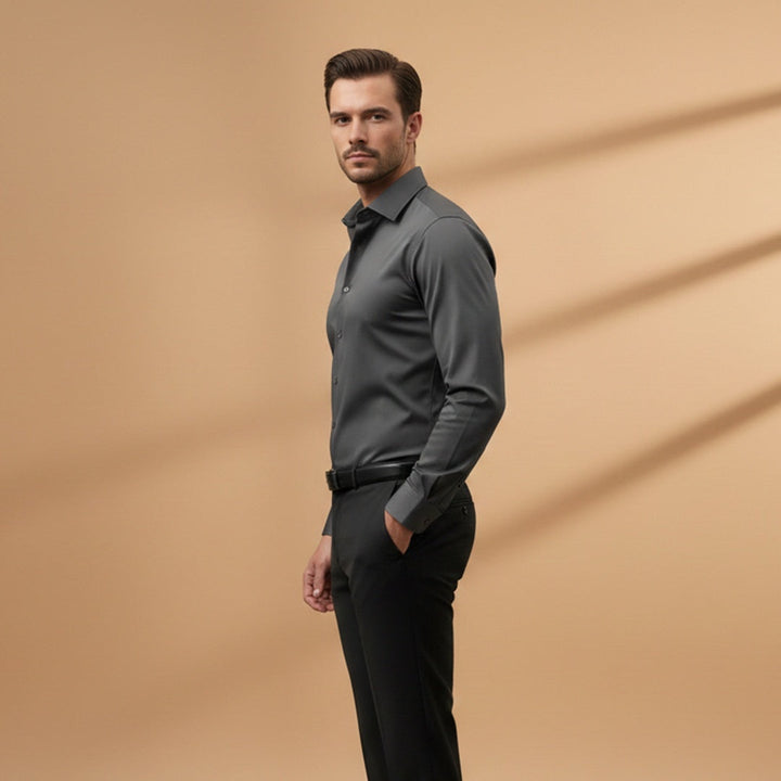 Duarte | Camisa Clássica Homem Manga Comprida Slim Fit