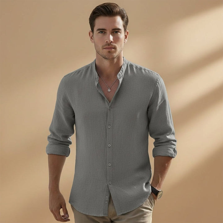 Daniel | Camisa de Linho Manga Comprida Homem