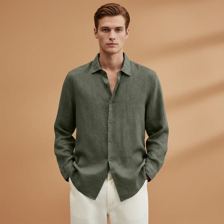 Guilherme | Camisa de Linho Manga Comprida Homem