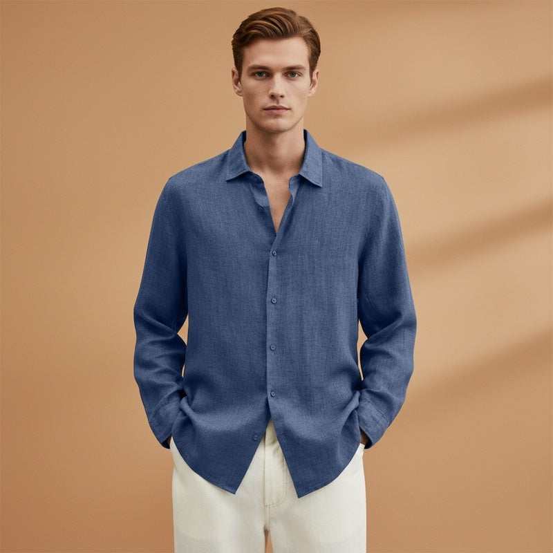 Guilherme | Camisa de Linho Manga Comprida Homem