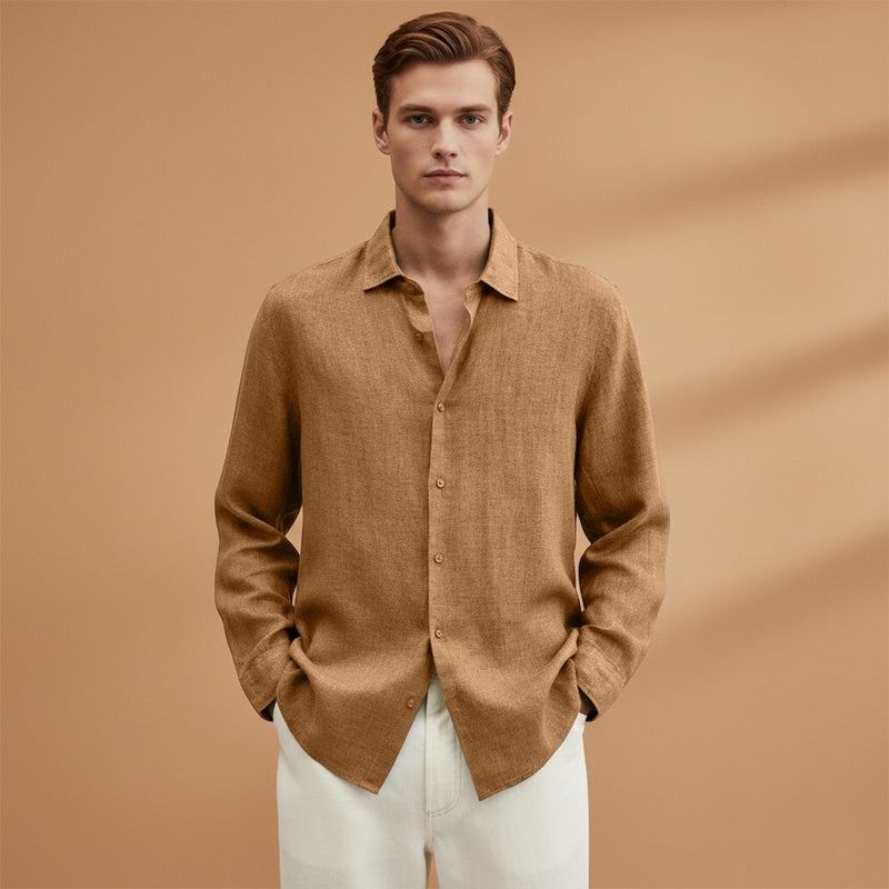 Guilherme | Camisa de Linho Manga Comprida Homem