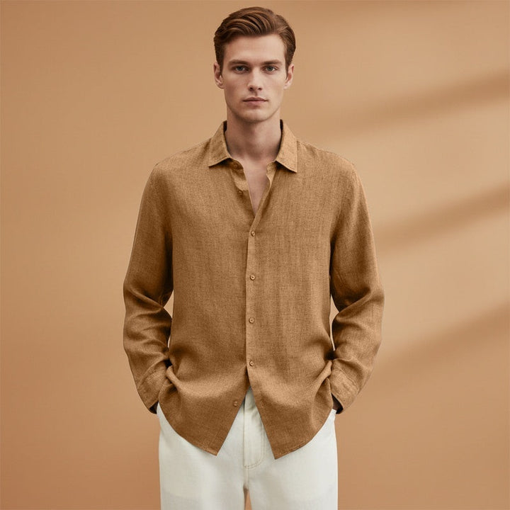 Guilherme | Camisa de Linho Manga Comprida Homem